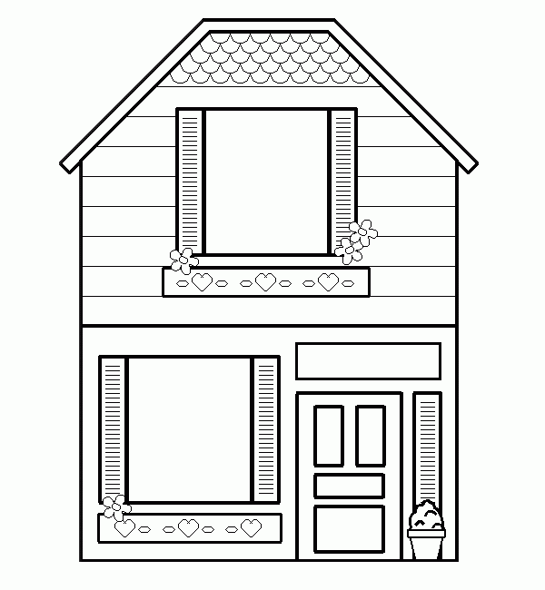 house template printable