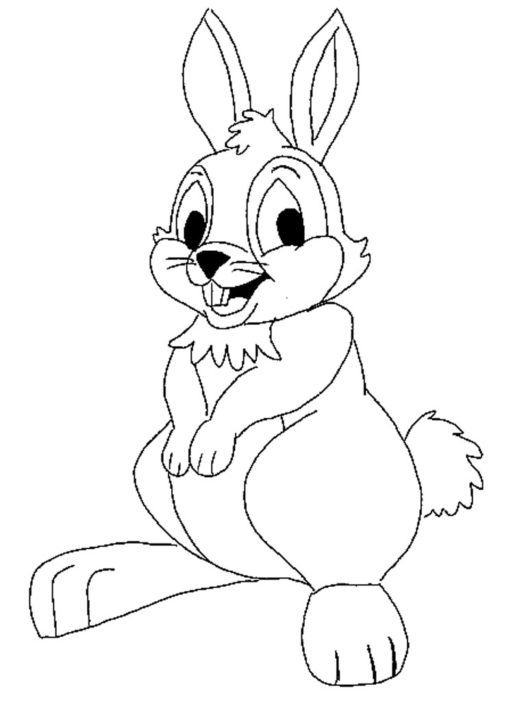 Bunny Rabbit Coloring Pages 3