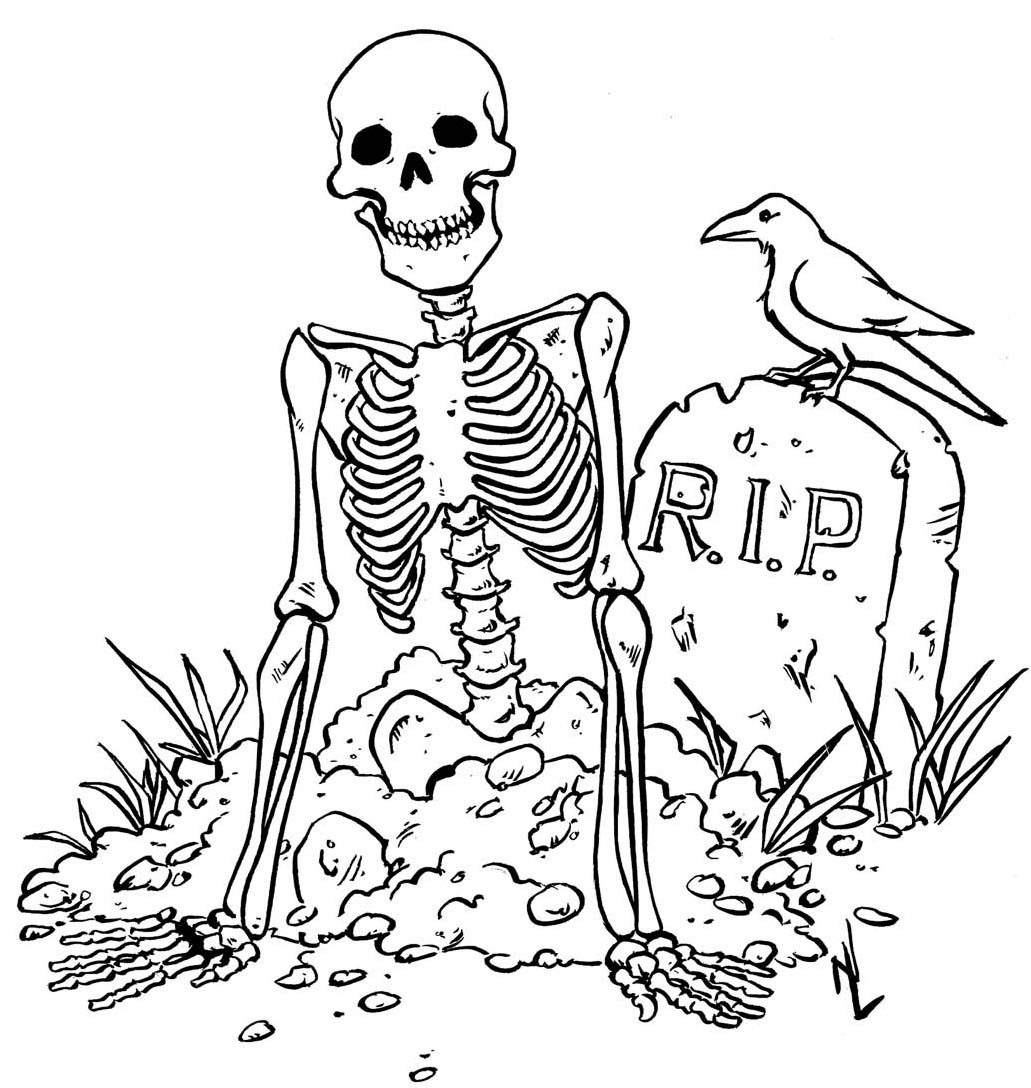 Featured image of post Skeleton Coloring Pages Pdf