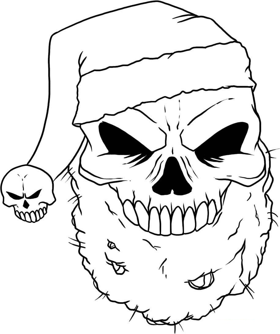 Free Coloring Pages Of A Skull 9