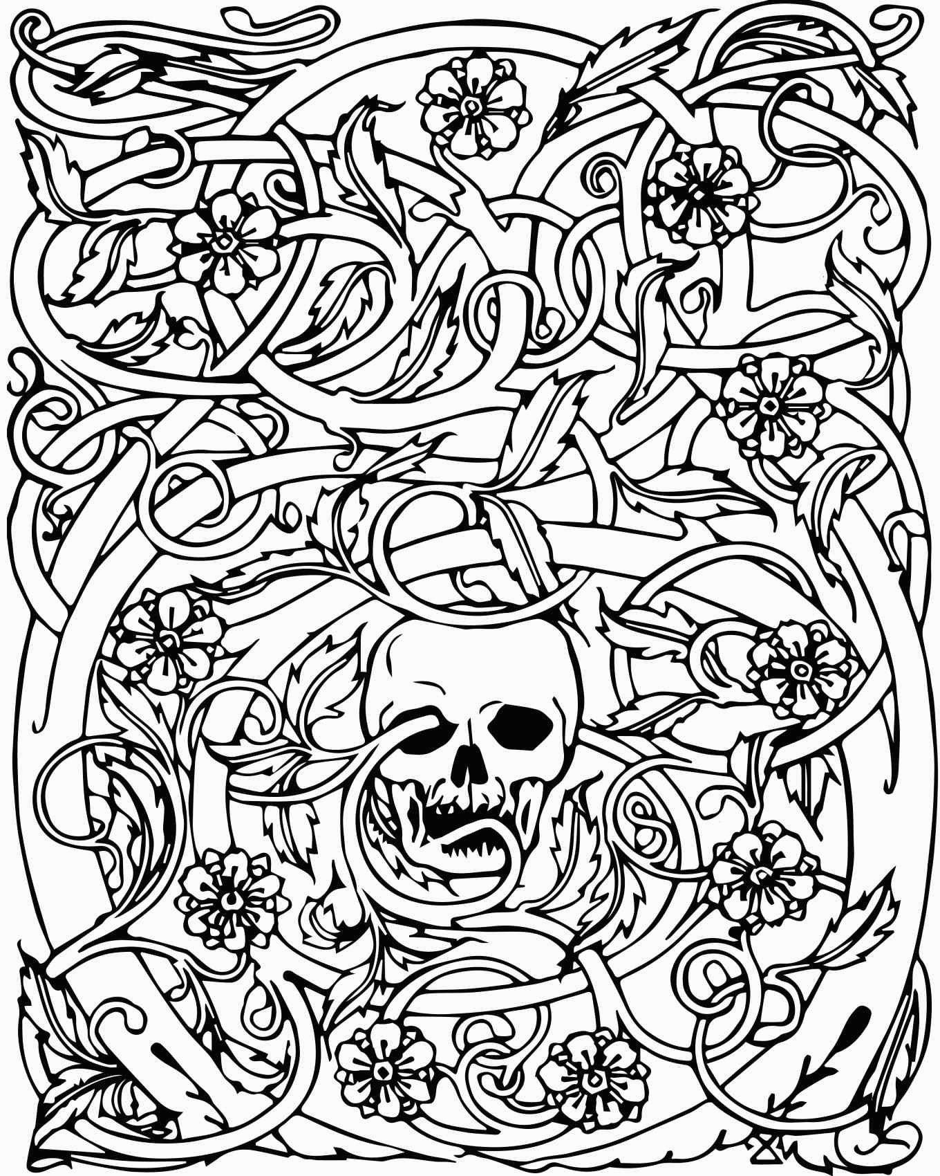 Download Skull Coloring Pages for Adults - Best Coloring Pages For Kids