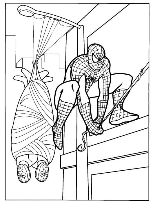 spiderman 1 coloring pages