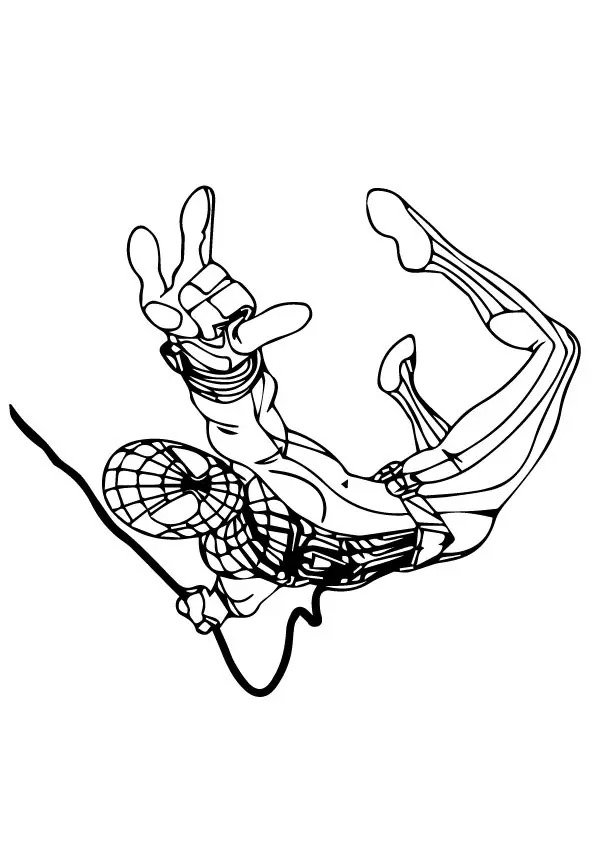 easy spiderman coloring pages for kids