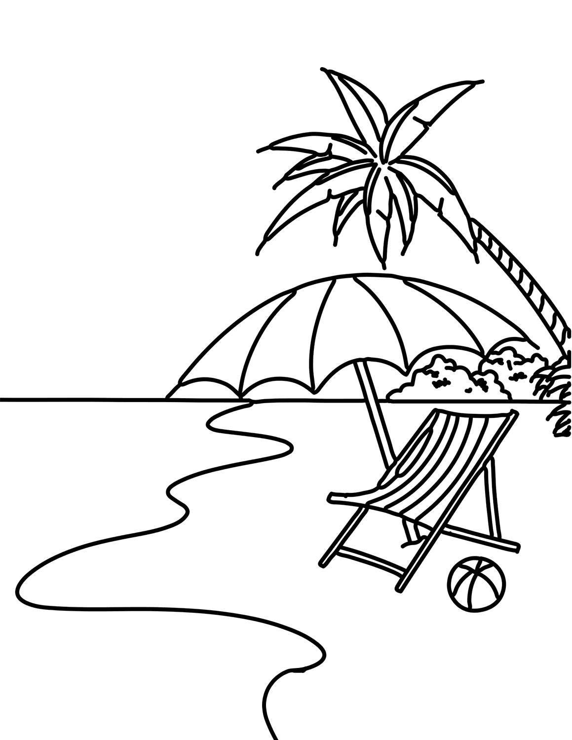 Free Printable Beach Pictures To Color