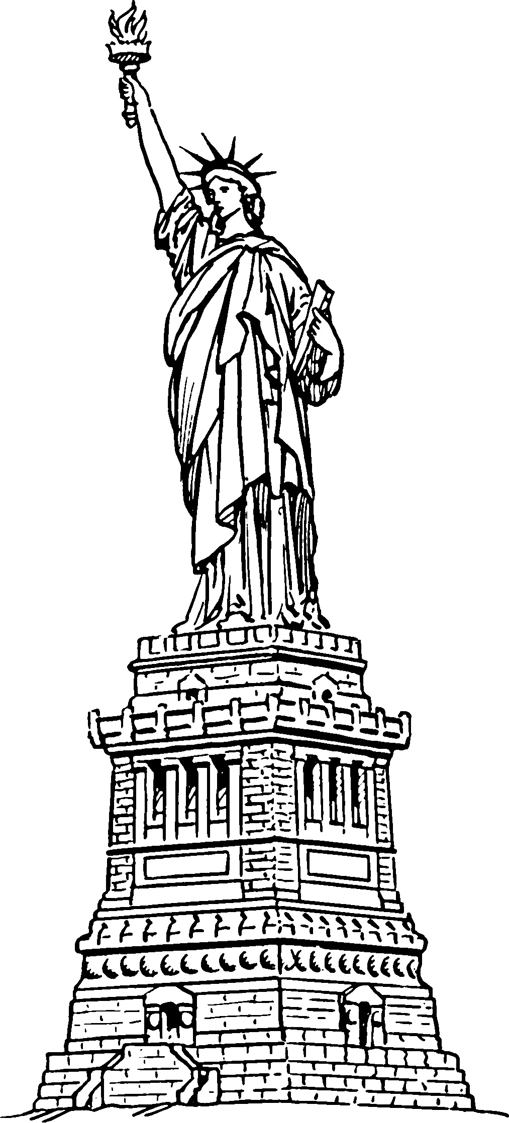 Printable Statue Of Liberty Template Free Printable Templates