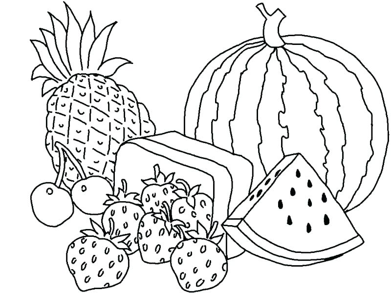 Printable Fruit Coloring Pages Printable Blank World
