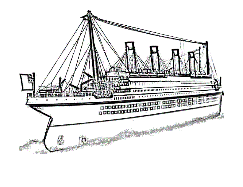 Titanic Coloring Pages 7