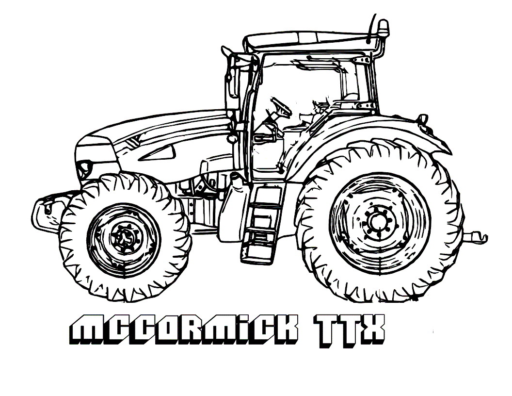 kids john deere tractor coloring pages