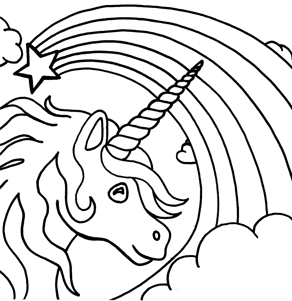 rainbows coloring pages