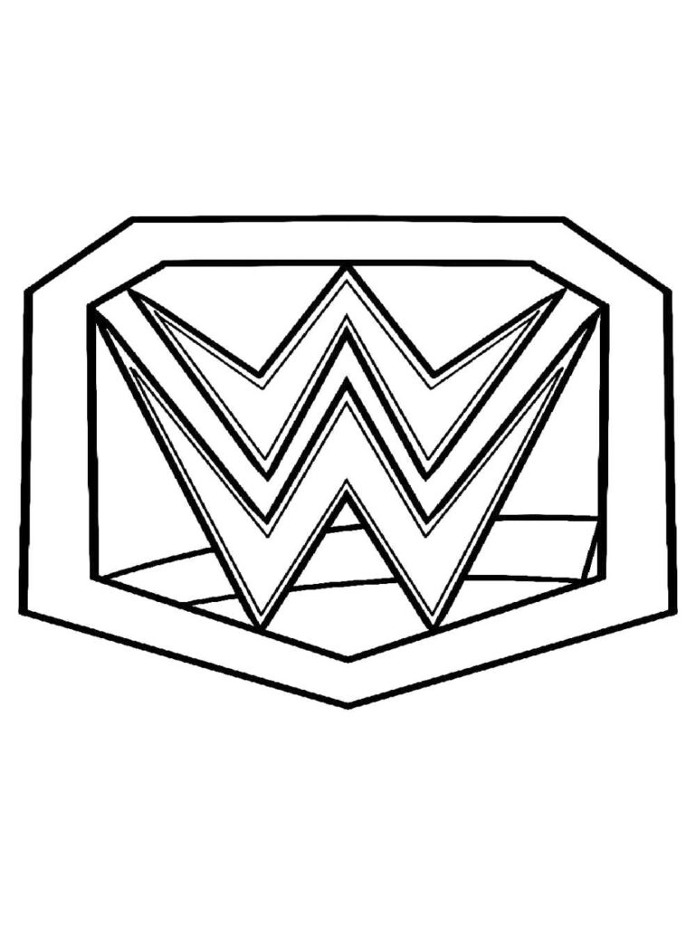 Wwe Logo Coloring Page