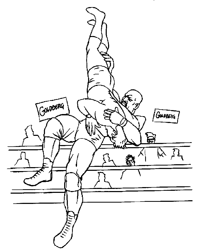 Wwe Slam Coloring Page