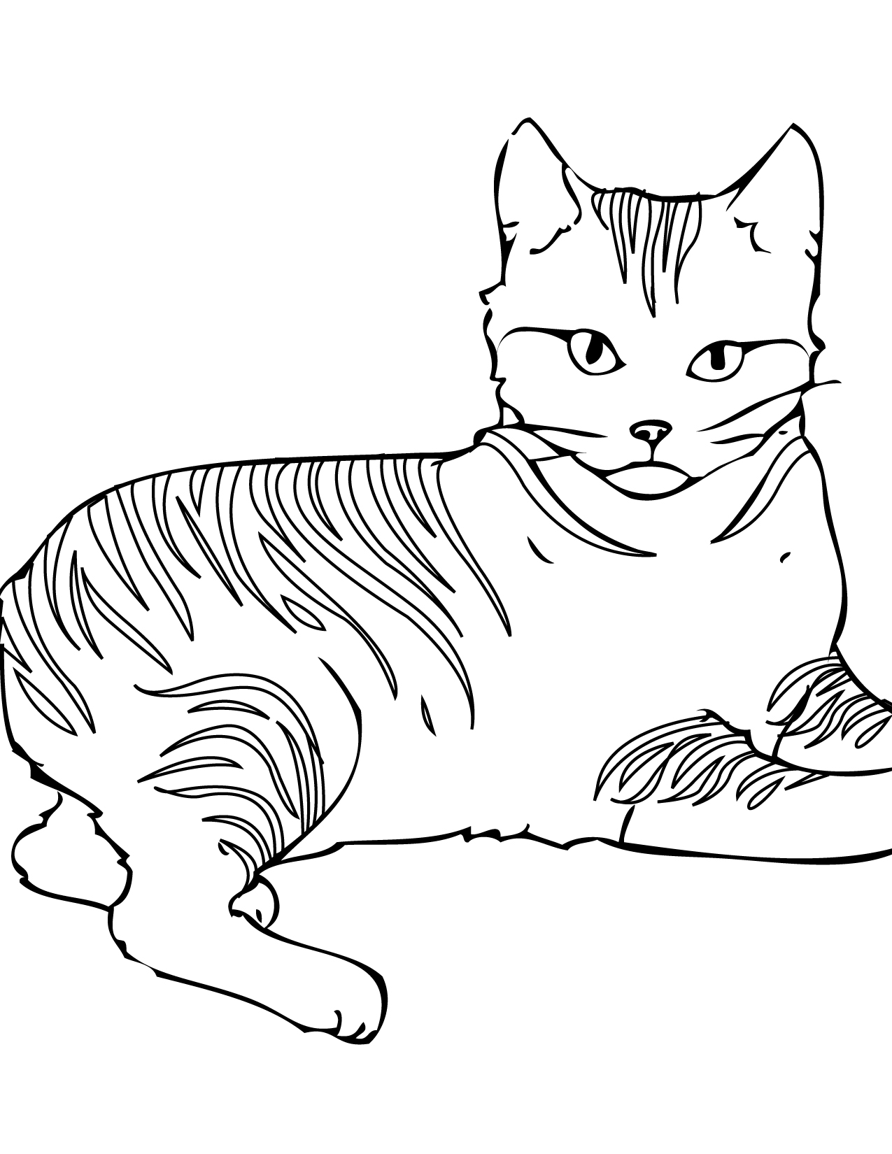 Cute Cat Coloring Pages 100 Unique And Extra Cute 2022 Free Printable 