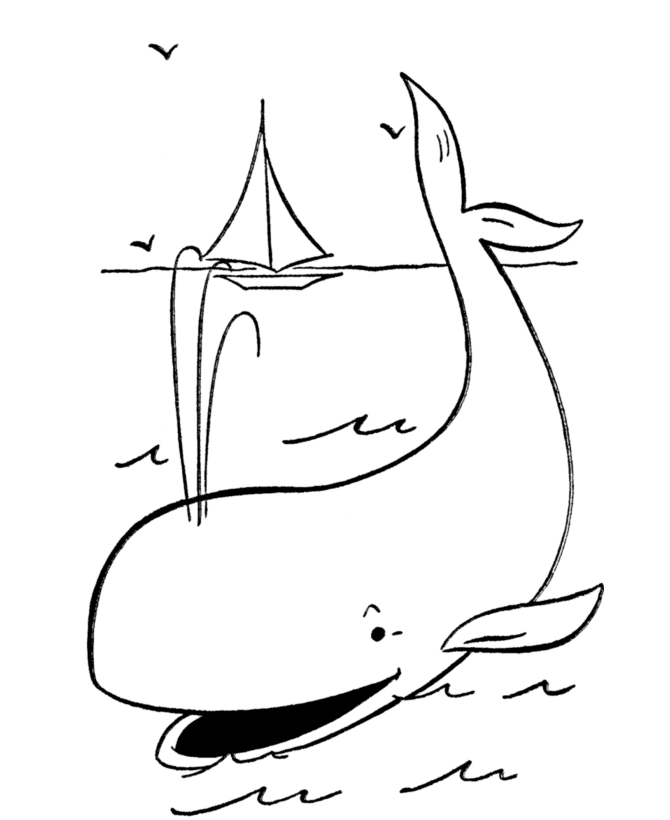 Whale Coloring Page