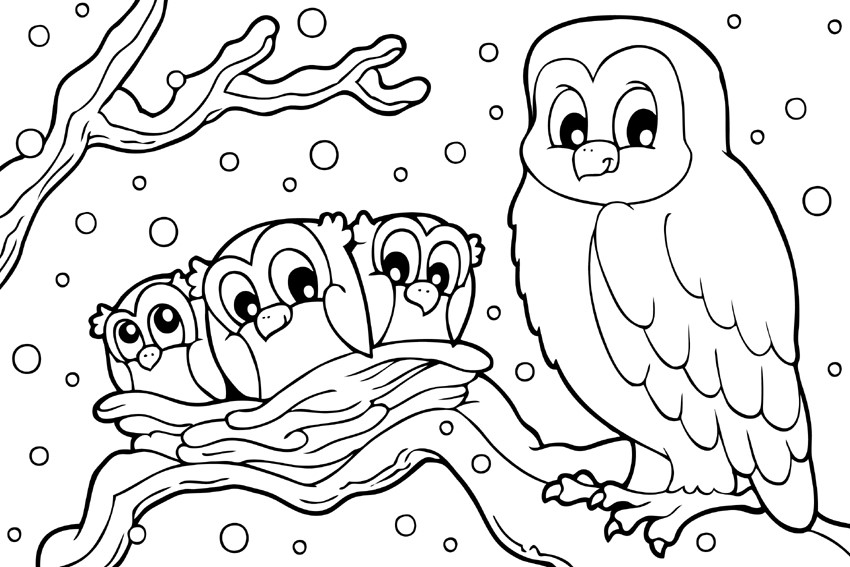 Free Printable Winter Coloring Pages For Kids