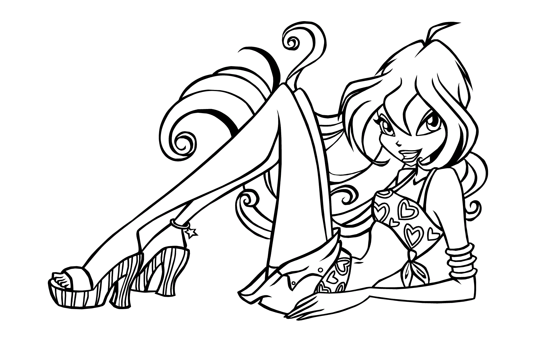 winx club printable coloring pages