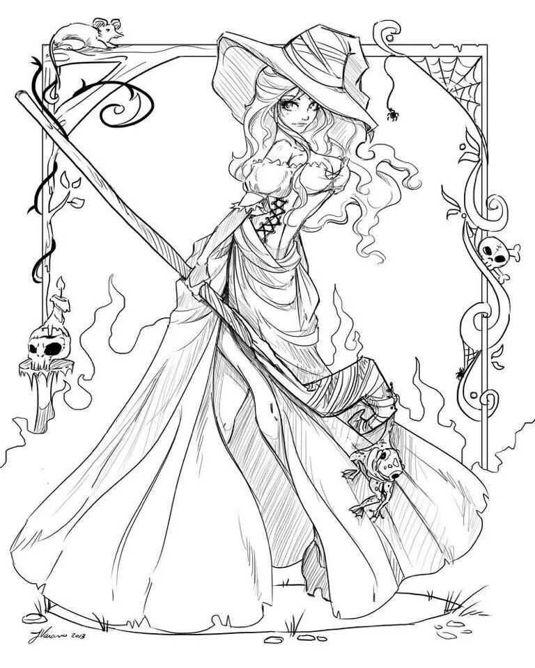 Details 74+ anime witch coloring pages super hot - ceg.edu.vn