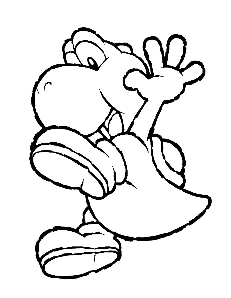 Download Free Printable Yoshi Coloring Pages For Kids