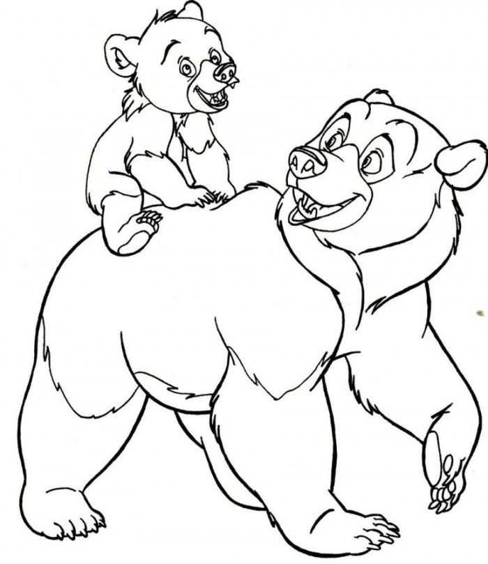 bear cartoon coloring pages