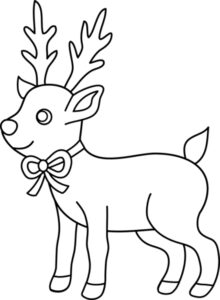 Free Printable Reindeer Coloring Pages For Kids