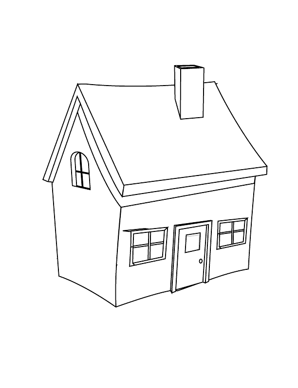 House Drawing To Color