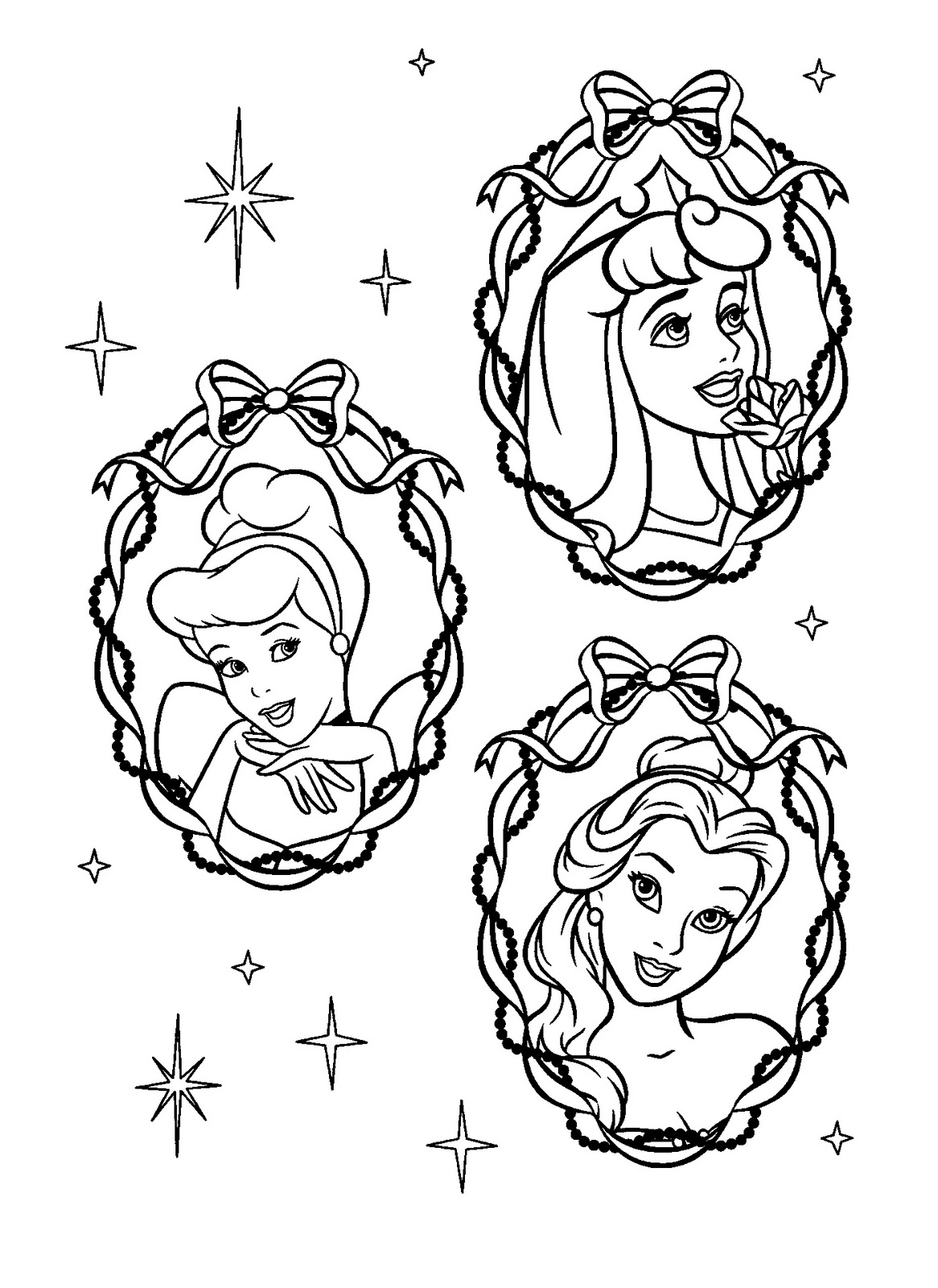 coloring pages disney princesses printable