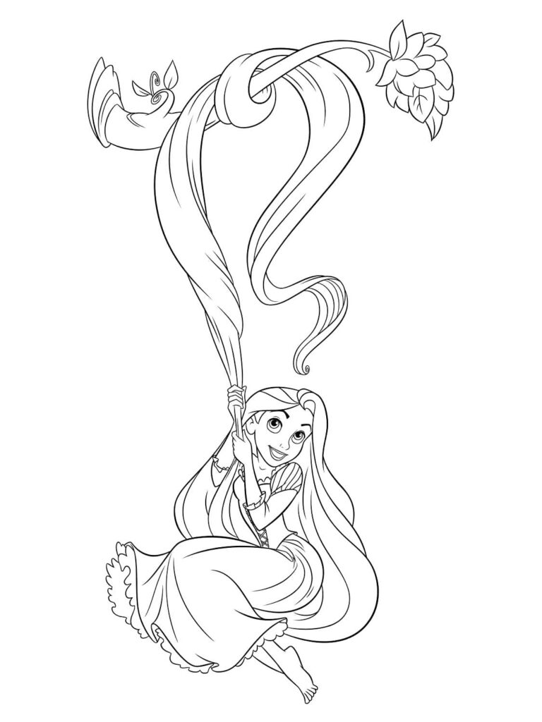 Rapunzel Disney Princess Coloring Page