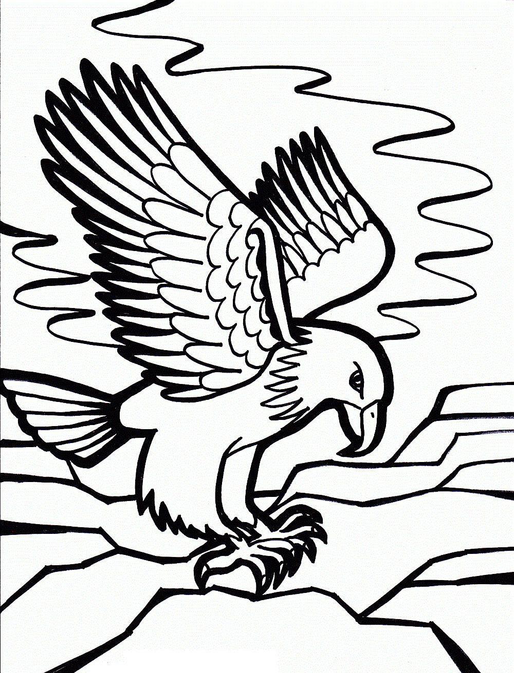 Gambar Dazzling Ideas Coloring Page Eagle Free Printable Pages Kids ...