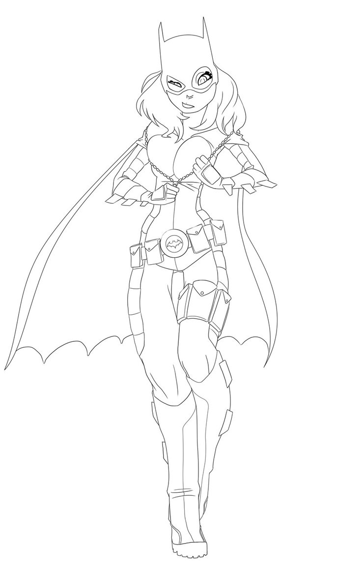 Download Free Printable Batgirl Coloring Pages For Kids