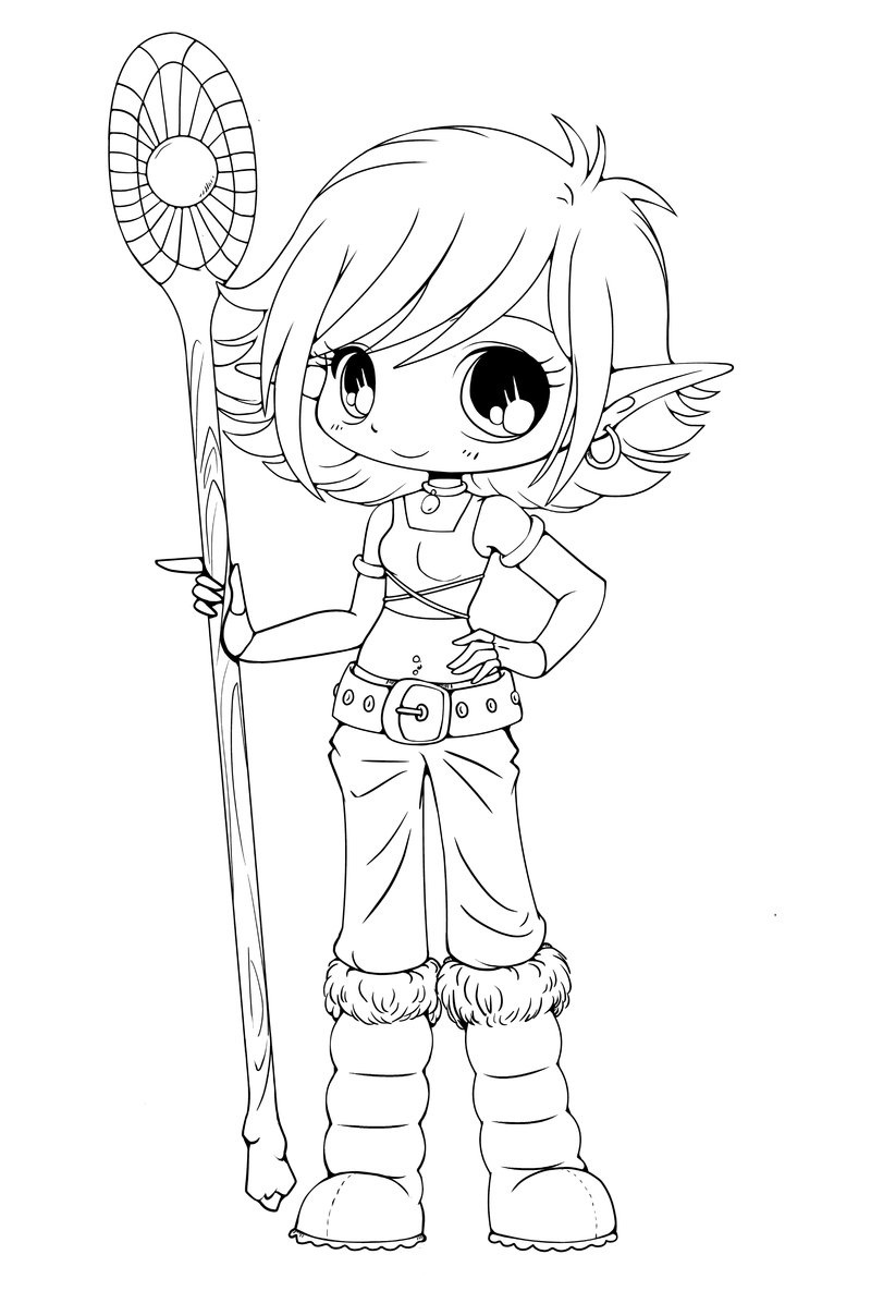 Free Chibi Anime Coloring Pages - Download in PDF | Template.net