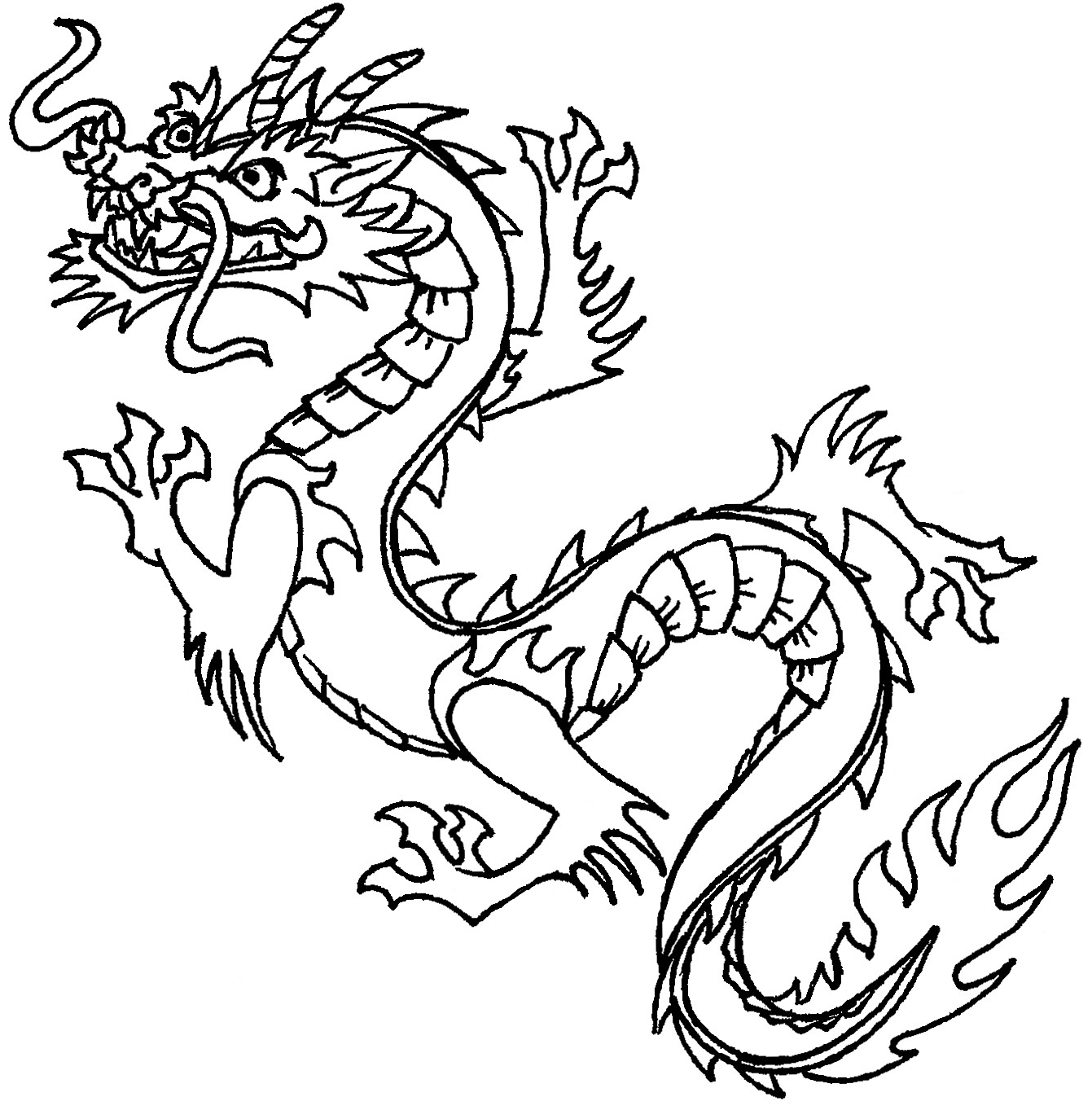 how to draw a chinese new year dragon