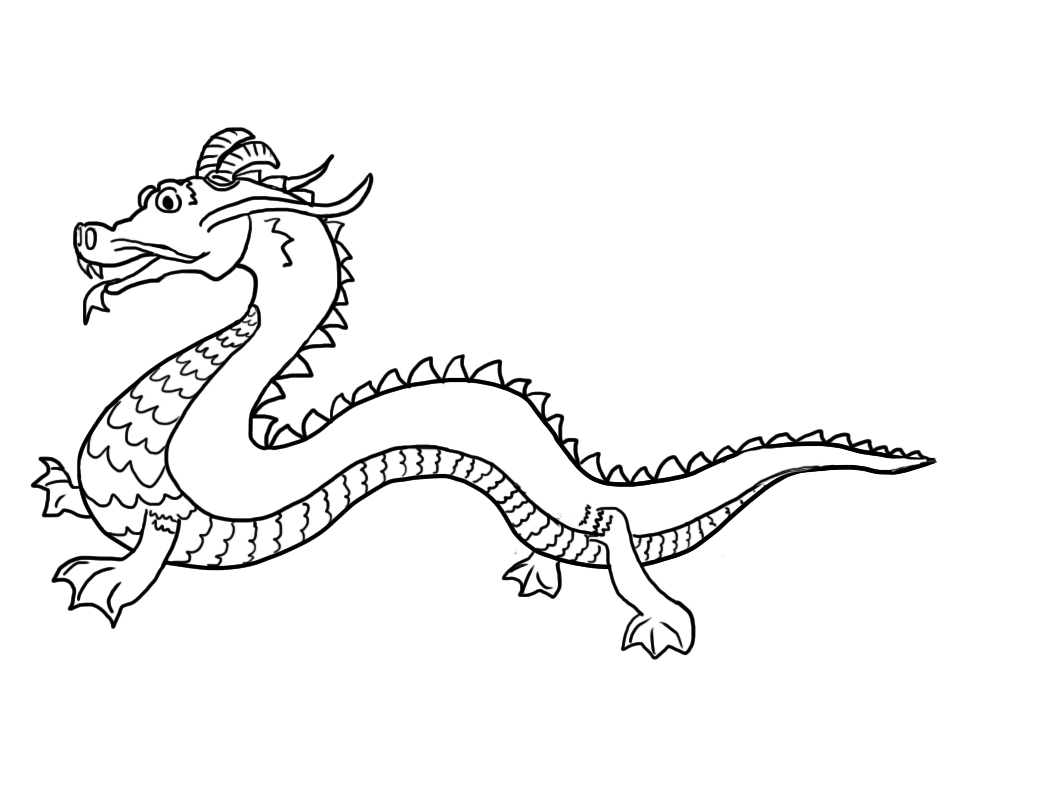 Free Printable Chinese Dragon Coloring Pages For Kids