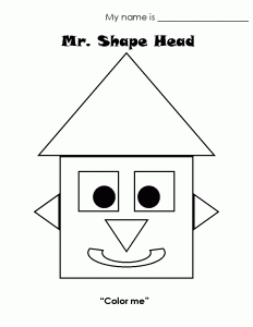 Free Printable Shapes Coloring Pages For Kids