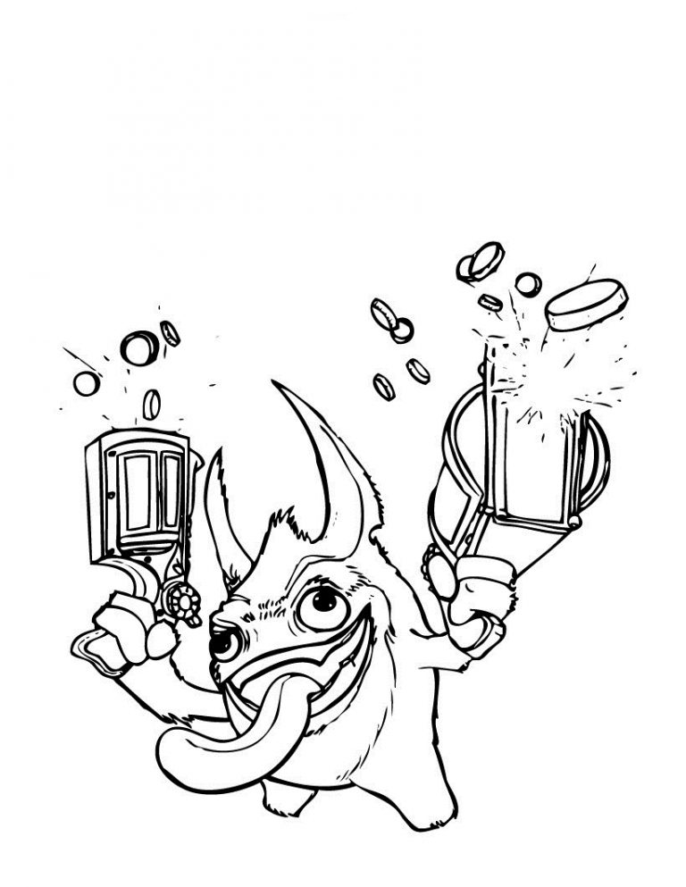 Free Printable Skylander Giants Coloring Pages For Kids