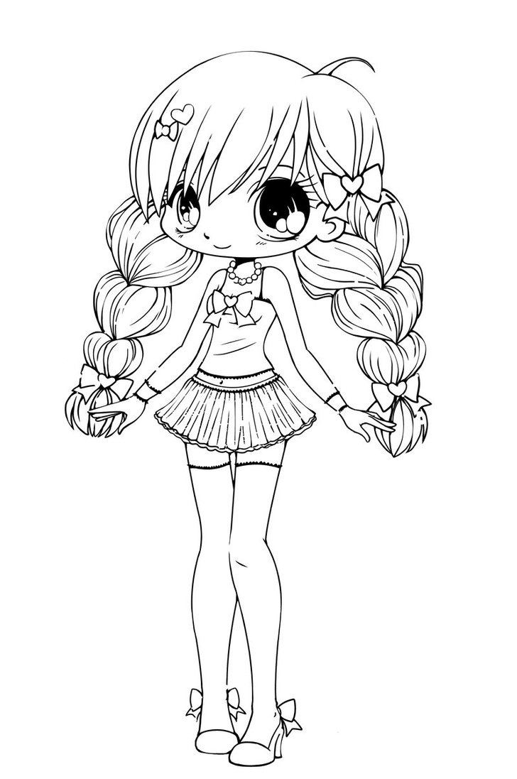Chibi Coloring Page Cute Colouring Pages Free Coloring Pages | Images ...