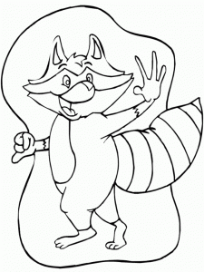 free printable raccoon coloring pages for kids