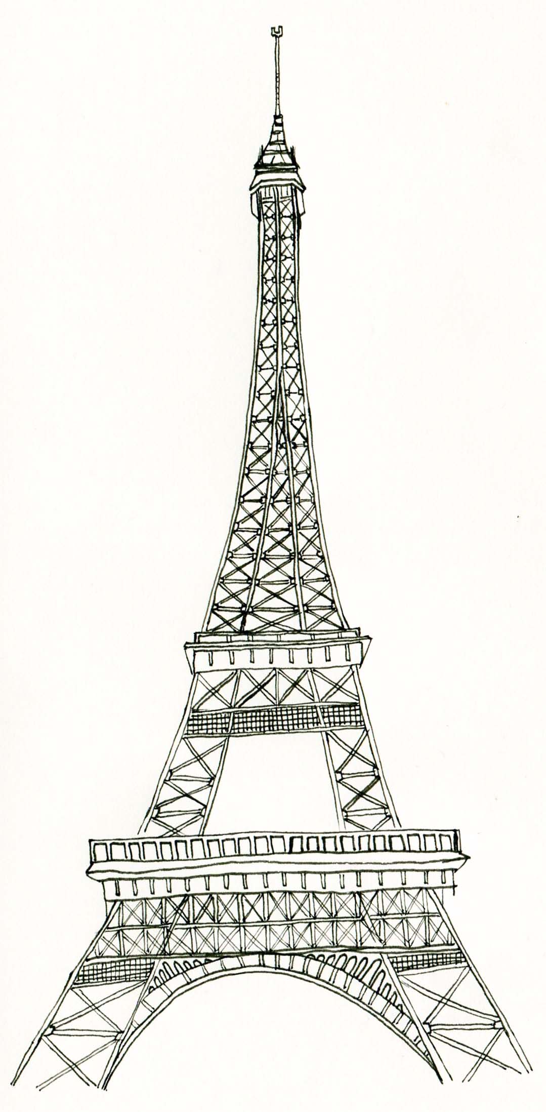 Kleurplaat Eiffeltoren Coloring Pages - IMAGESEE