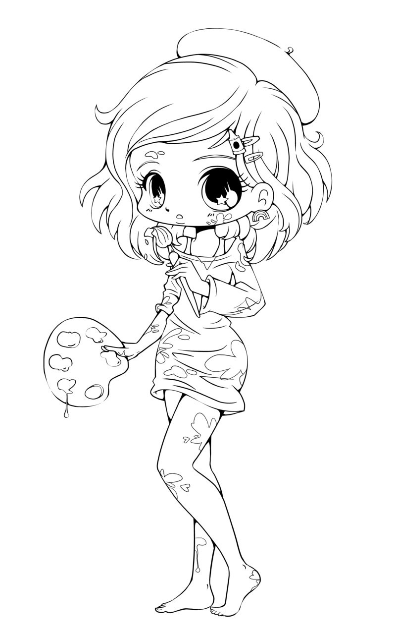 Chibi SK8 the Infinity Coloring Page - Anime Coloring Pages