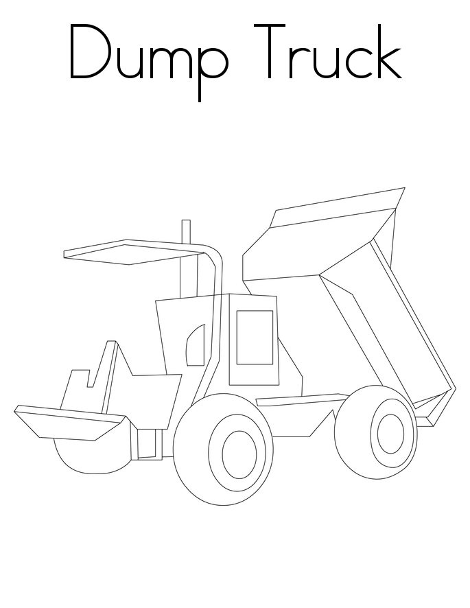 free printable garbage truck coloring pages
