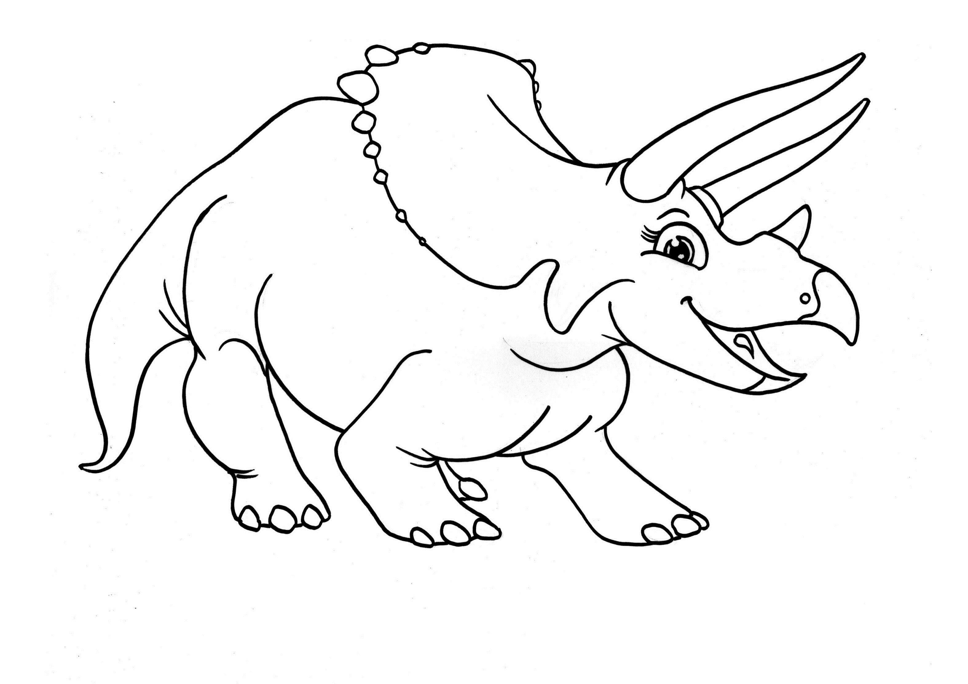 Gambar Free Printable Triceratops Coloring Pages Kids Dinosaurs di ...