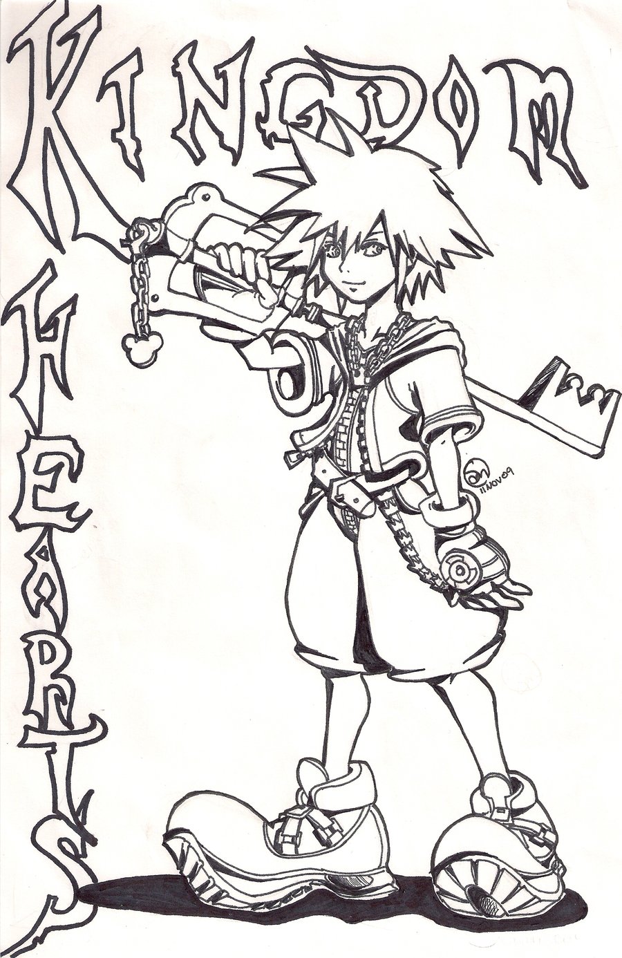 free printable kingdom hearts coloring pages for kids