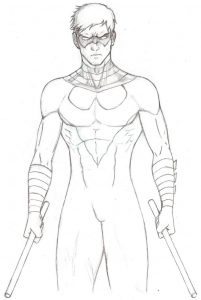 Free Printable Nightwing Coloring Pages For Kids