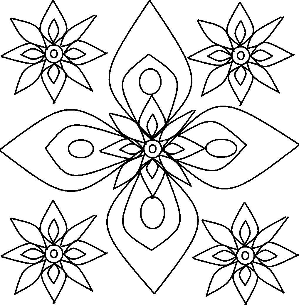Free Printable Rangoli Coloring Pages For Your Little One