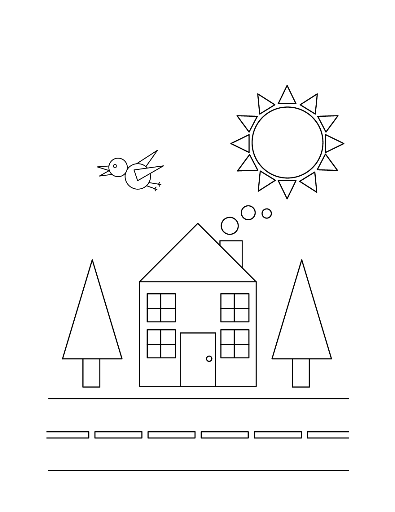 Printable Coloring Pages Shapes