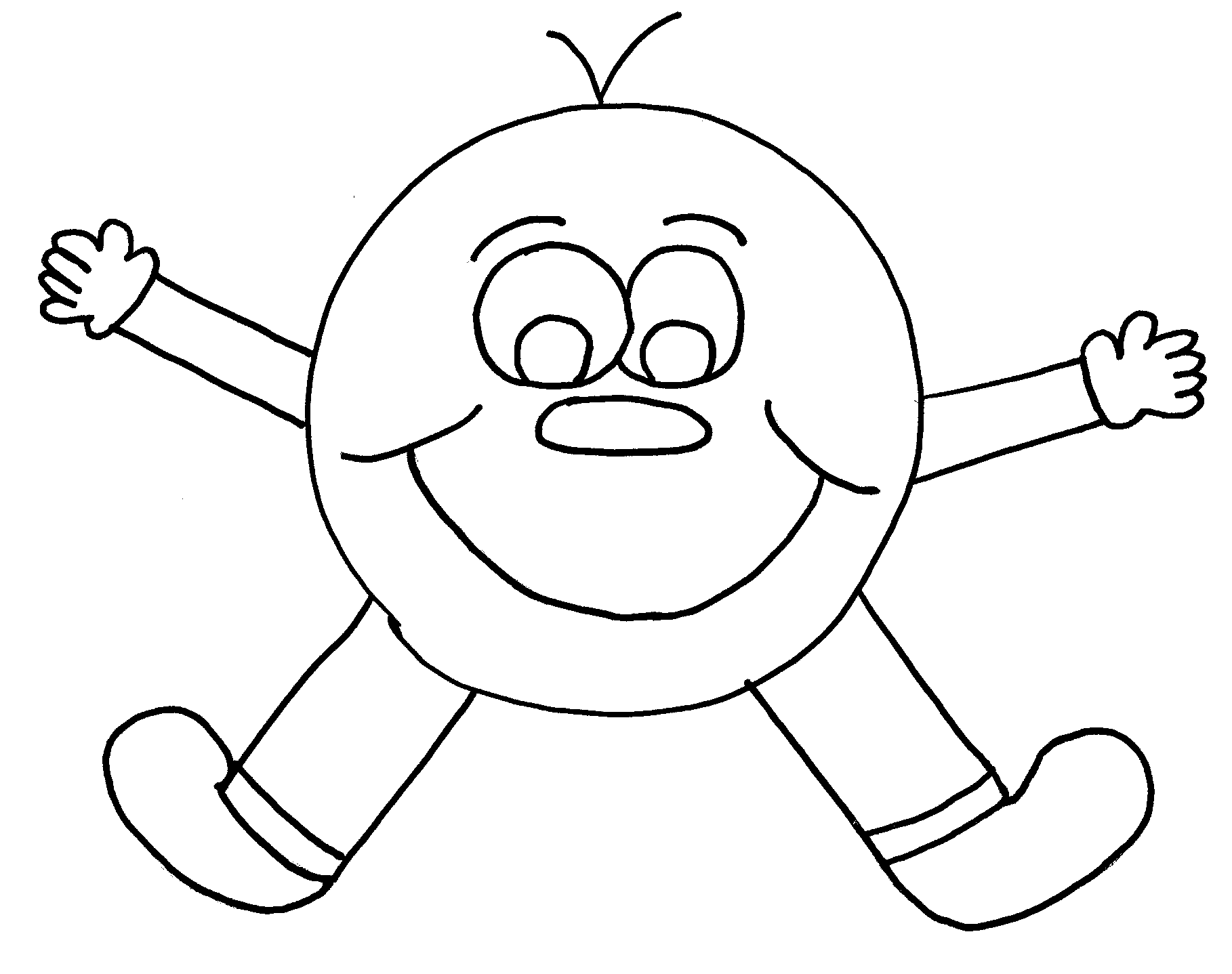 Smiley Face Coloring Pages 4