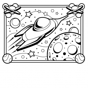 free printable spaceship coloring pages for kids