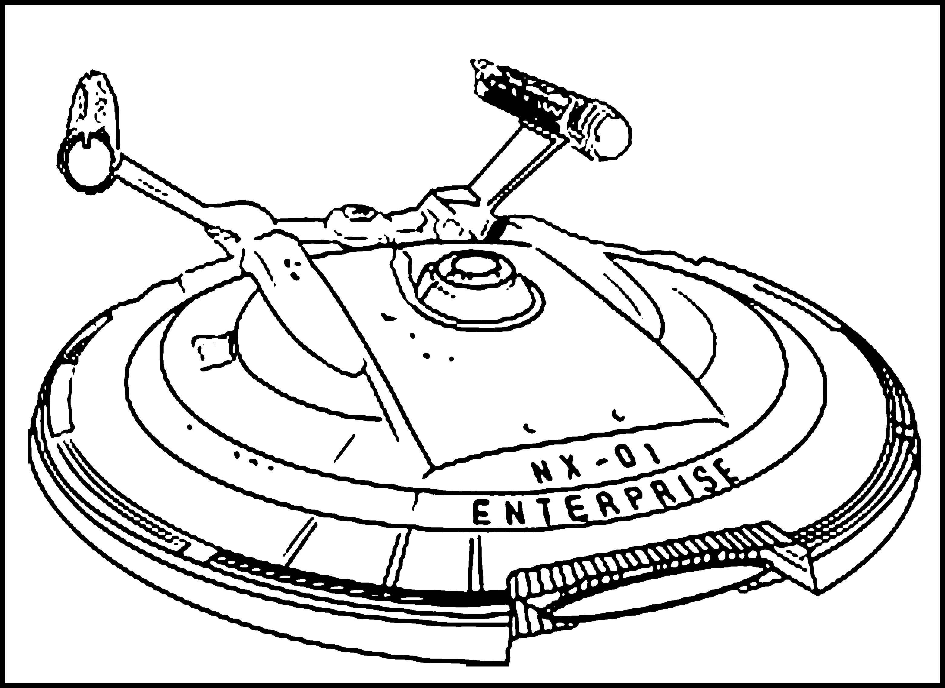 Space Sship Coloring Pages 2