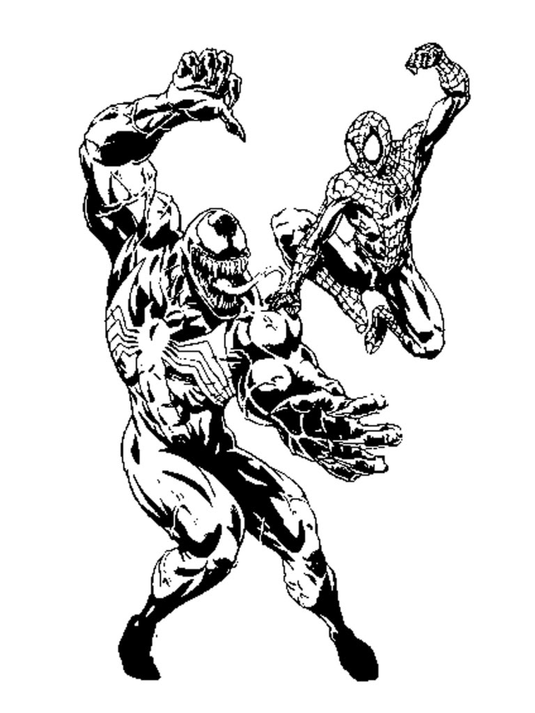 6500 Spiderman Venom Coloring Pages Printable Pictures