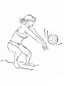 Free Printable Volleyball Coloring Pages For Kids