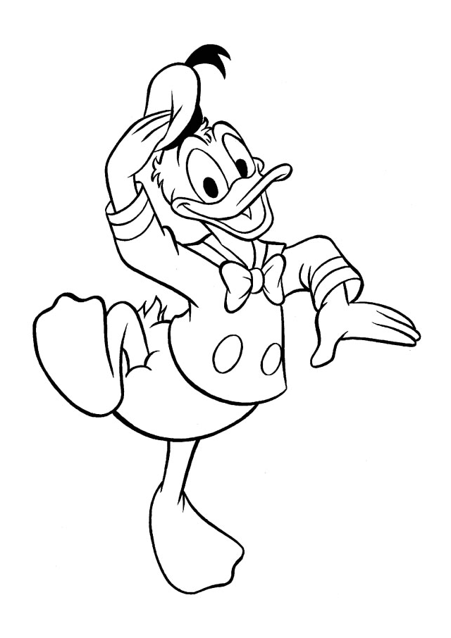 Download Free Printable Donald Duck Coloring Pages For Kids