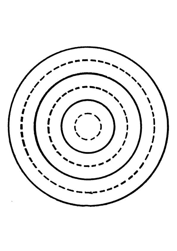 Dotted Circle Coloring Page